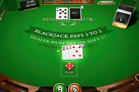 single deck blackjack netent online